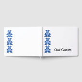 Blauer Teddybär Gästebuch (Voll)