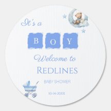 Blauer Teddybär It's a Boy Baby Shower