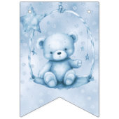 Blauer Teddybär-Jagdfahne Wimpelkette (Erste Fahne)
