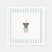 Blauer Teddybär Serviette (Vorderseite)