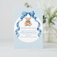 Blauer Teddybär-Windel-Raffle-Ticket