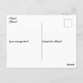 Blauer Teignebel aus dem Schwefelkrater Postkarte (Rückseite)