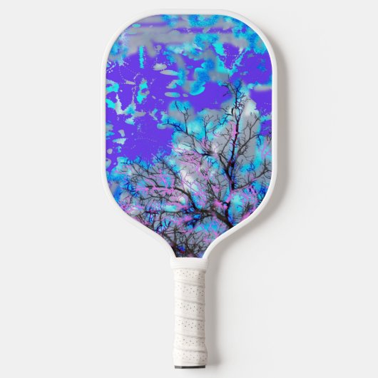 Blauer Teppichboden Pickleball Schläger (Vorderseite)