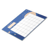 Blauer Terminkalender Notizblock (angewinkelt)