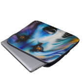 BLAUER-TERRIERHUND NAH LAPTOPSCHUTZHÜLLE (Vorne Knopf)