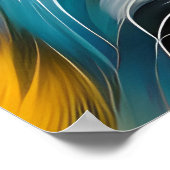 BLAUER-TERRIERHUND NAH POSTER (Ecke)