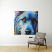 BLAUER-TERRIERHUND NAH WANDTEPPICH (Beispiel)