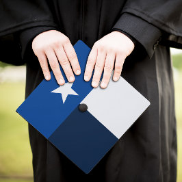 Blauer Texas-State-Flag-Graduierungsoberteil