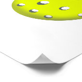 Blauer Text der Pickleball-Regeln Poster (Ecke)