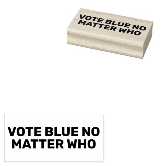 Blauer Text, egal, wer den eigenen Text hat Gummistempel (Stempel)