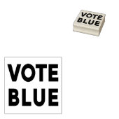 Blauer Text Gummistempel (Stempel)