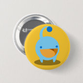 Blauer Thingy Knopf Button (Vorne & Hinten)