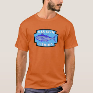 Blauer Thunfisch-Angeln T-Shirt
