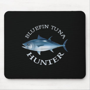 Blauer Thunfisch Jäger, Salzwasser Angeln T-Shirt Mousepad