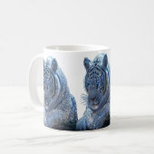 blauer Tiger Becher Kaffeetasse (Vorderseite Links)