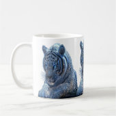 blauer Tiger Becher Kaffeetasse (Links)