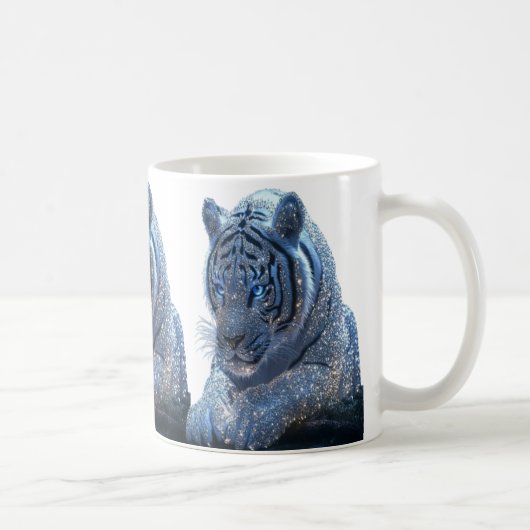blauer Tiger Becher Kaffeetasse (Rechts)