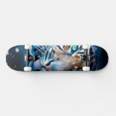 Blauer Tiger Skateboard (Horizontal)