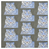 Blauer Tiger Stoff (Muster)