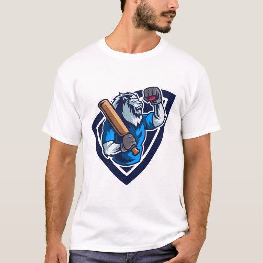 Blauer Tiger T-Shirt (Vorderseite)