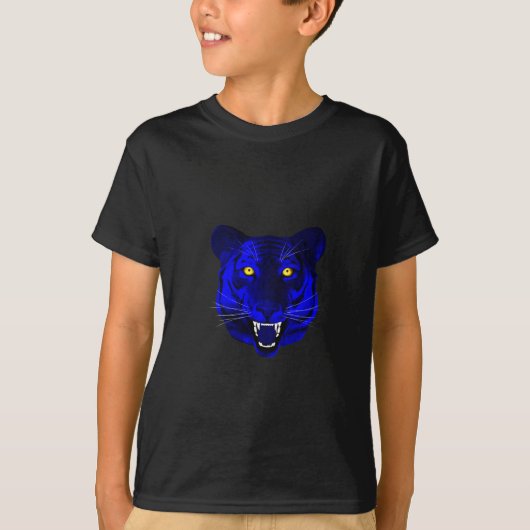 Blauer Tiger T-Shirt (Vorderseite)