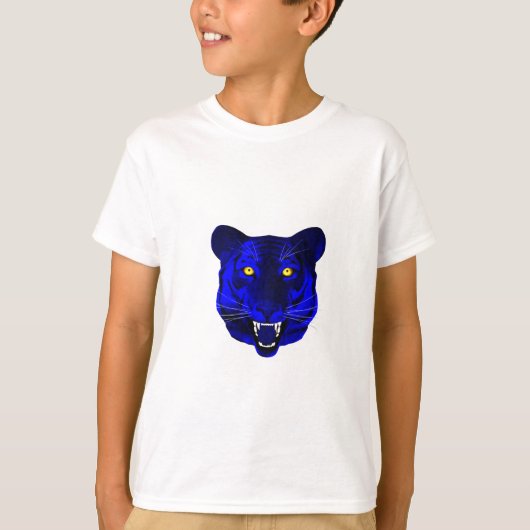 Blauer Tiger T-Shirt (Vorderseite)