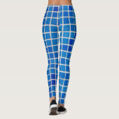 Blauer Tile Leggings (Rückseite)