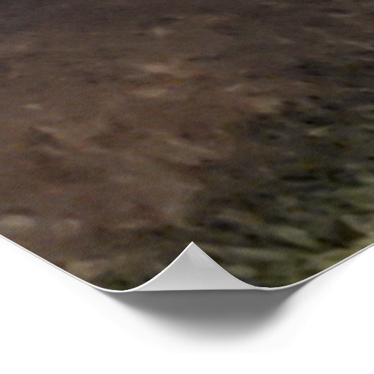 Blauer Tinted Tree Poster (Ecke)