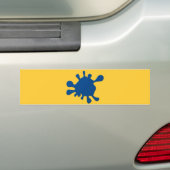 Blauer Tintenfleck Autoaufkleber (Auf Auto)