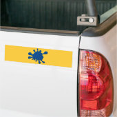 Blauer Tintenfleck Autoaufkleber (Auf Lkw)