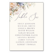 Blauer Tischtennistisch aus dunkelblauer Creme Six Tischnummer (Vorderseite)