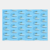 Blauer Tit Bird Fütternd von einer Kuchenplatte Geschenkpapier Set (Vorderseite 3)