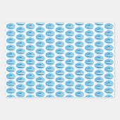 Blauer Tit Bird Fütternd von einer Kuchenplatte Geschenkpapier Set (Vorderseite 2)