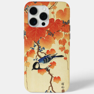 Blauer Tit Bird, Paulownia Zweig, Roter Herbst Blä Case-Mate iPhone Hülle
