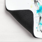 Blauer Tit Mousepad (Ecke)