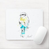 Blauer Tit Mousepad (Mit Mouse)