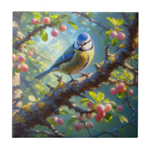 Blauer Titer 1 Fliese