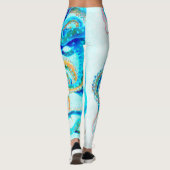 Blauer Toctopus Leggings (Rückseite)