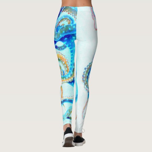 Blauer Toctopus Leggings (Rückseite)