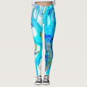 Blauer Toctopus Leggings (Vorderseite)