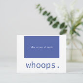 Blauer Todesschirm - Peitsche! Postkarte (Stehend Vorderseite)