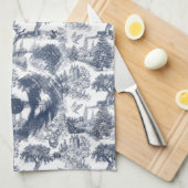 Blauer Toile Bär - Wildlife at Zuhause Geschirrtuch (Viertel Falte)