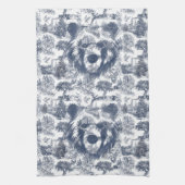 Blauer Toile Bär - Wildlife at Zuhause Geschirrtuch (Vertikal)