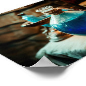 Blauer Ton im Alchemy-Labrador Poster (Ecke)