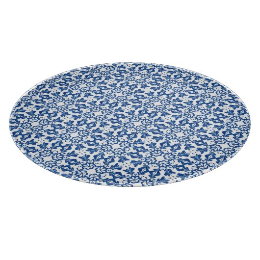 Blauer Ton Schneidebrett (Ecke)