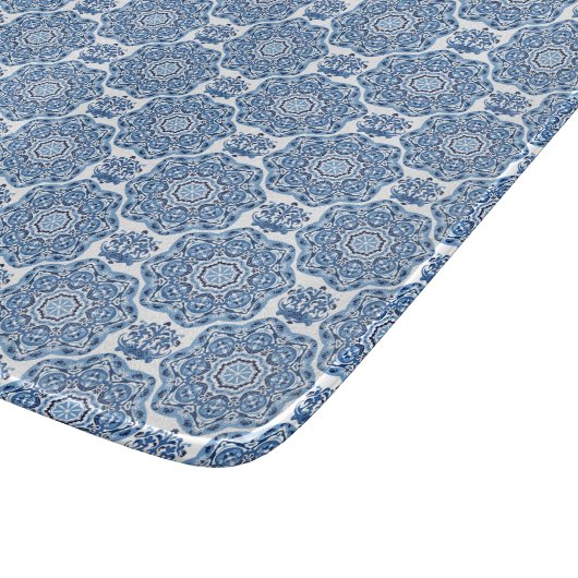 Blauer Ton Schneidebrett (Ecke)