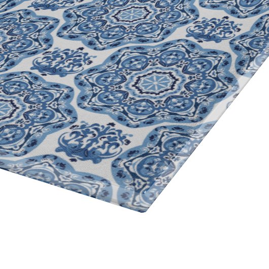 Blauer Ton Schneidebrett (Ecke)