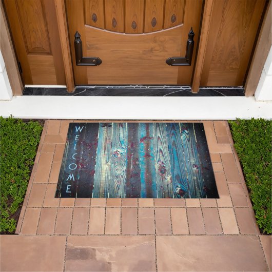 Blauer Tonersatz Doormat Fußmatte (Außenbereich)