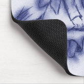 blauer Tönungsengelswunsch Mousepad (Ecke)