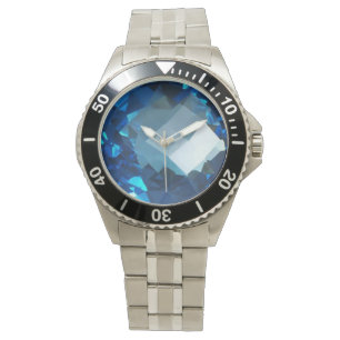 Blauer Topaz 2 Armbanduhr